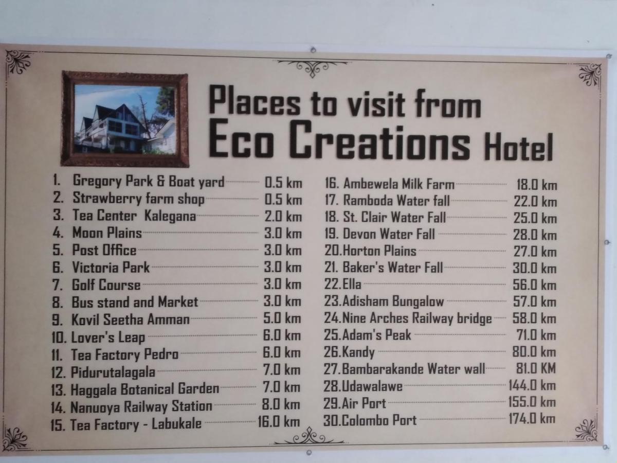 Eco Creations Nuwaraeliya Hotel Nuwara Eliya Exterior foto